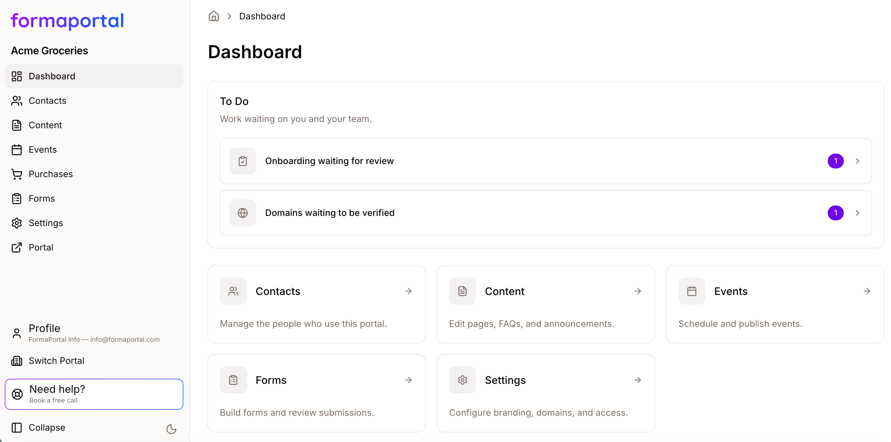 Manage Your Dashboard