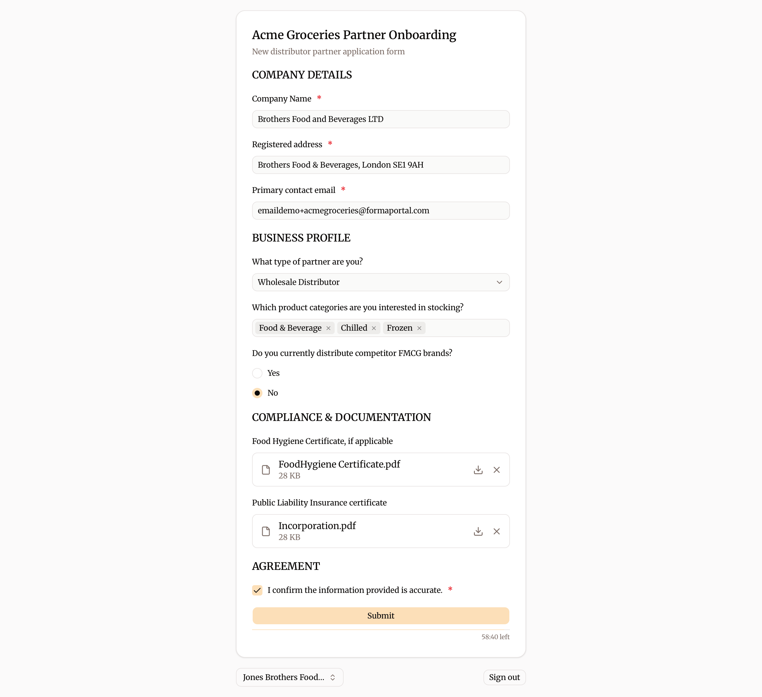 Complete Onboarding Form